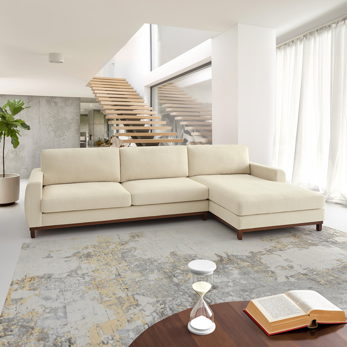 Adesso Sofa with chaise longue