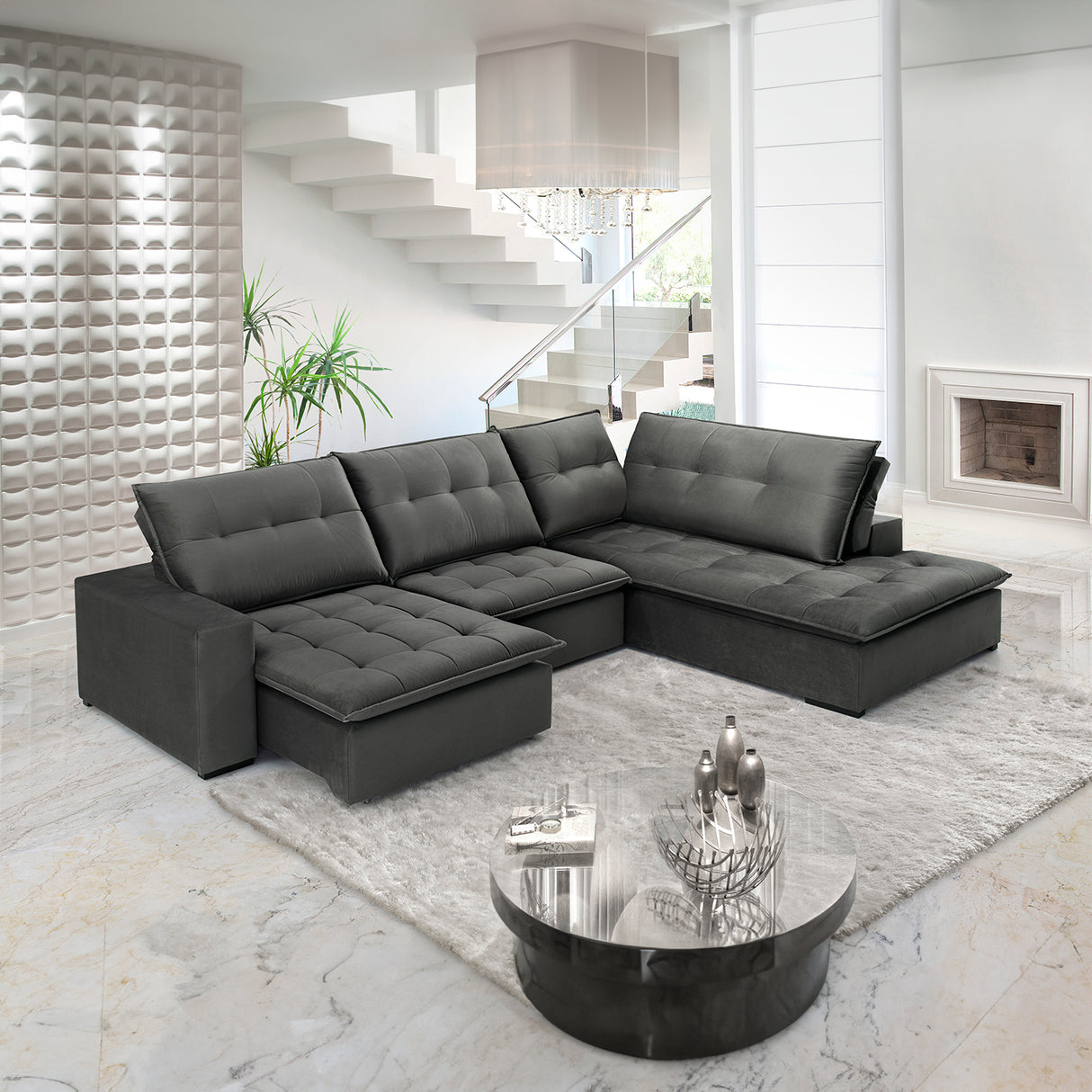 Sidney Sofa with chaise longue